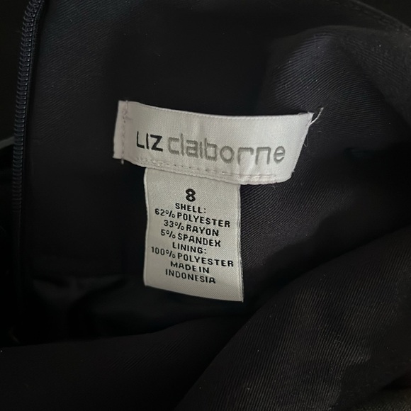 Liz Claiborne Navy Blue A-Line Skirt - Picture 7 of 8